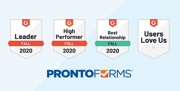 ProntoForms continues to hold their standing as a leader in mobile forms automation