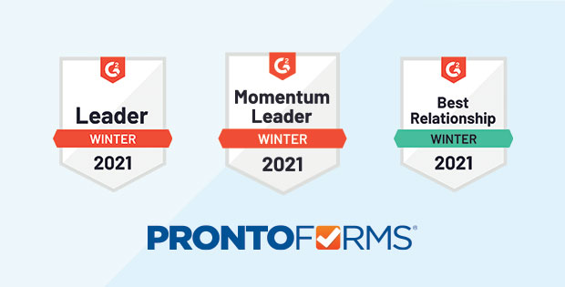 ProntoForms continues to lead in the Mobile Forms Automation category on G2