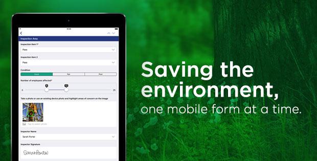 Saving the environment, one mobile form at a time